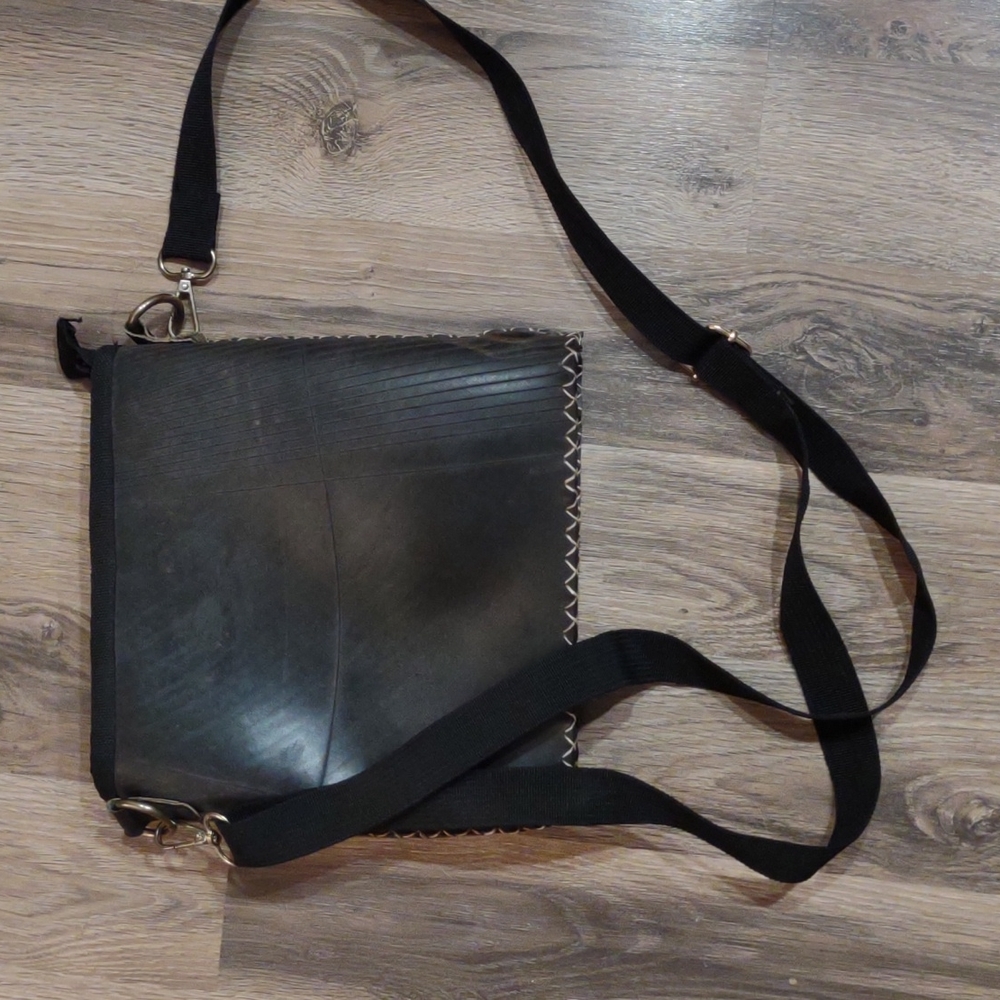 Recycled Tires Black Purse